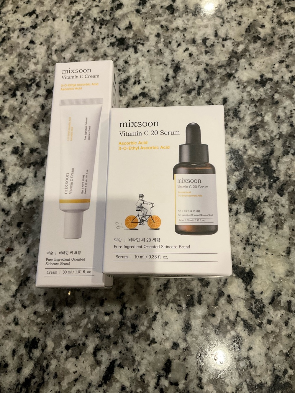 NEW Mixsoon vitamin C serum and Vitamin C cream